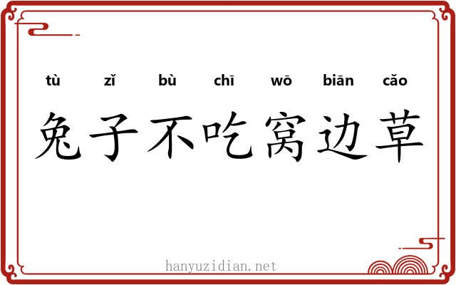 兔子不吃窝边草 兔子不吃窝边草