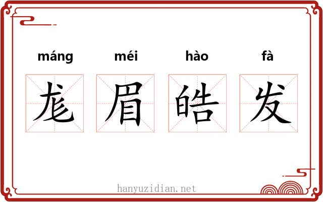 尨眉皓发