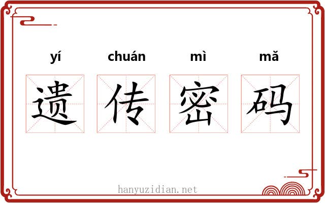 遗传密码 遗传密码