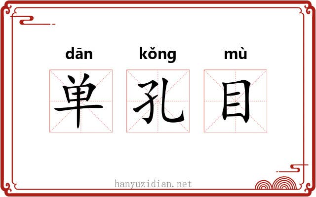单孔目 单孔目