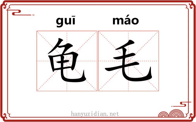 龟毛 龟毛