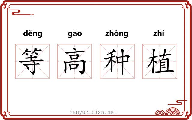 等高种植 等高种植