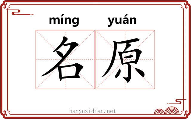 名原