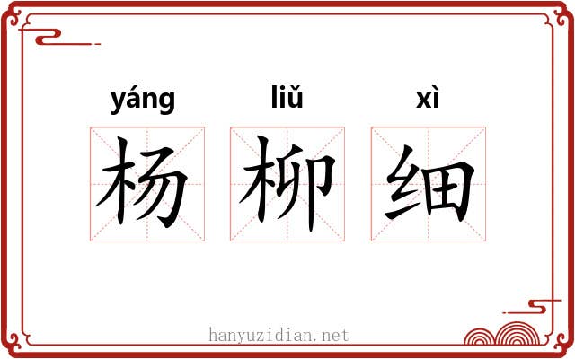 杨柳细 杨柳细