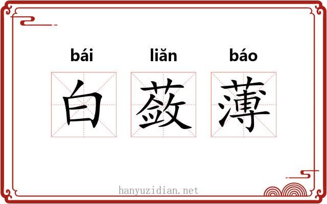 白蔹薄 白蔹薄