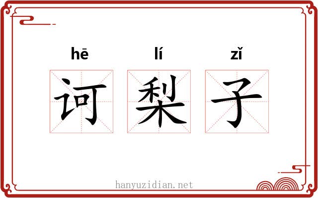 诃梨子 诃梨子