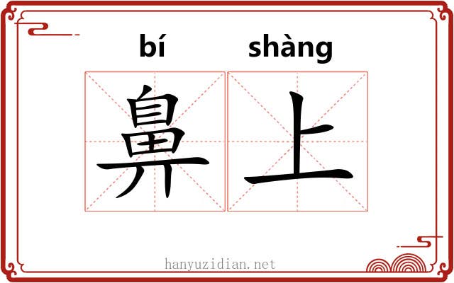 鼻上