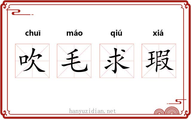 吹毛求瑕 吹毛求瑕