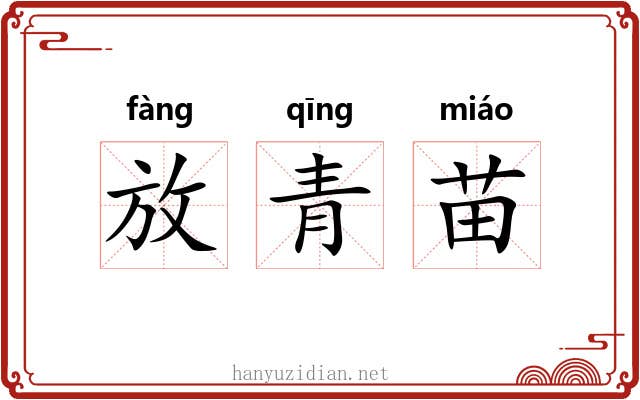 放青苗 放青苗
