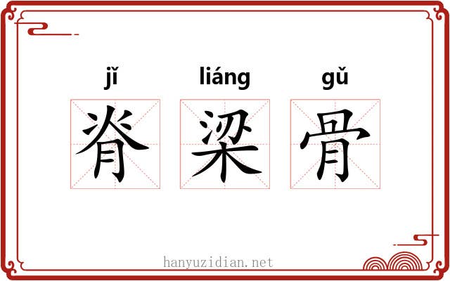 脊梁骨 脊梁骨