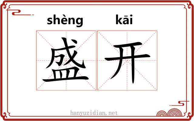 盛开 盛开