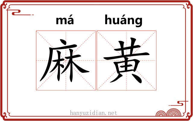 麻黄 麻黄
