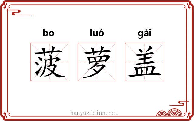 菠萝盖 菠萝盖