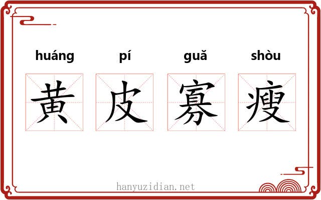 黄皮寡瘦 黄皮寡瘦