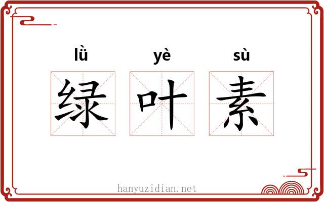 绿叶素 绿叶素
