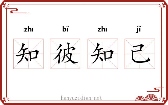 知彼知己 知彼知己