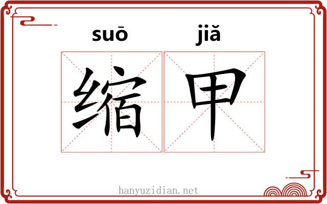 缩甲 缩甲