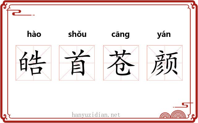 皓首苍颜 皓首苍颜