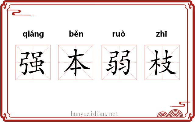 强本弱枝 强本弱枝