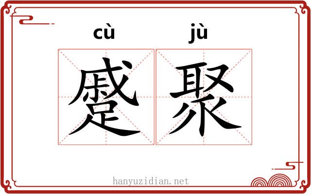蹙聚