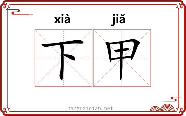 下甲 下甲