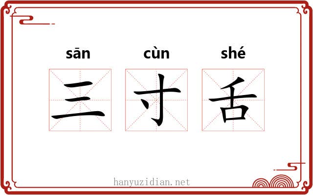 三寸舌 三寸舌