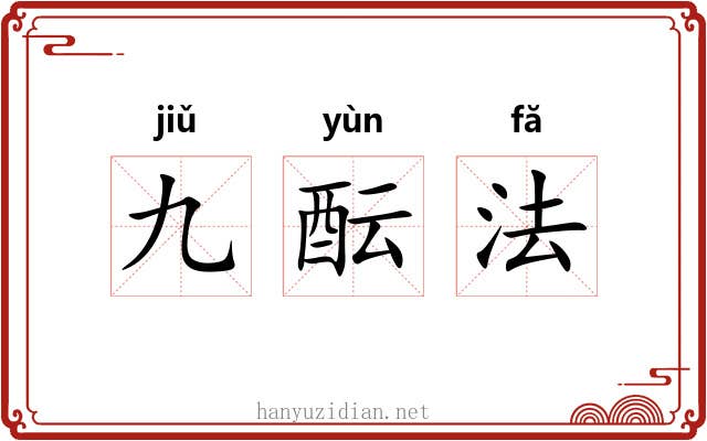 九酝法