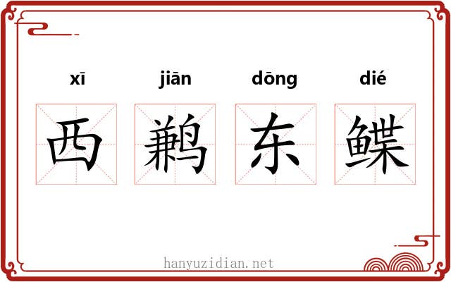 西鹣东鲽 西鹣东鲽