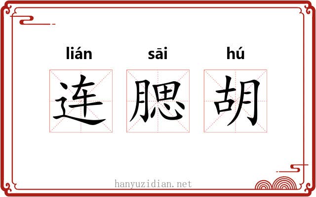 连腮胡 连腮胡