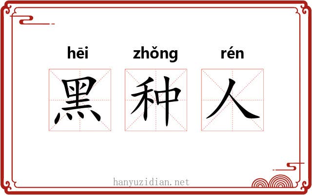 黑种人 黑种人