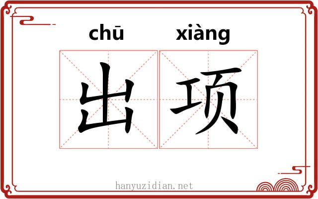 出项 出项