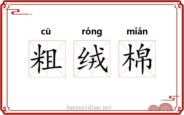 粗绒棉 粗绒棉