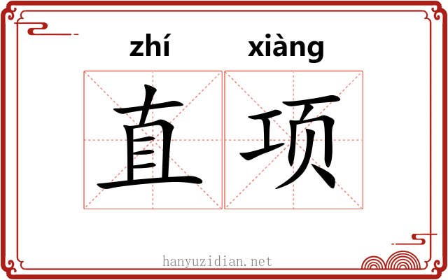 直项 直项