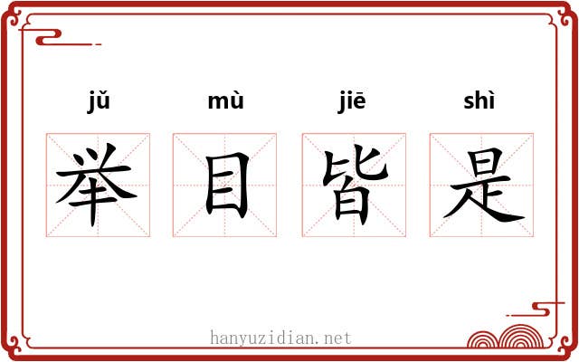 举目皆是