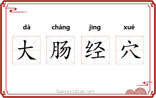 大肠经穴