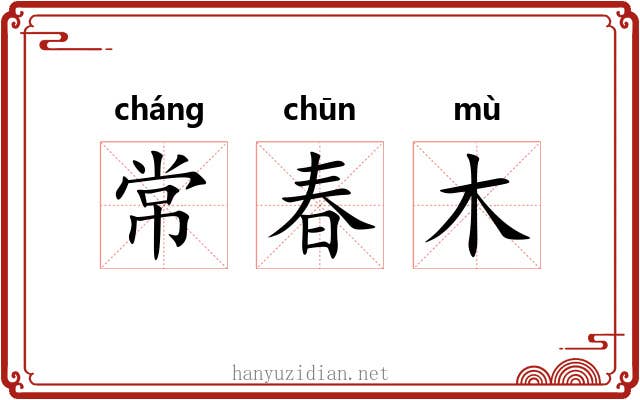常春木