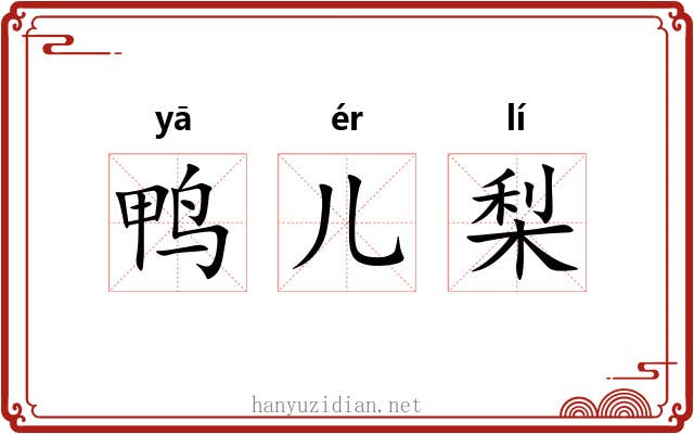 鸭儿梨
