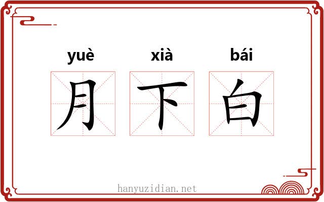 月下白 月下白