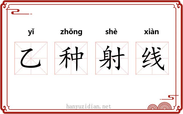 乙种射线 乙种射线