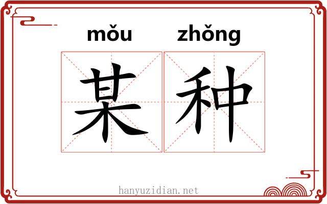 某种 某种