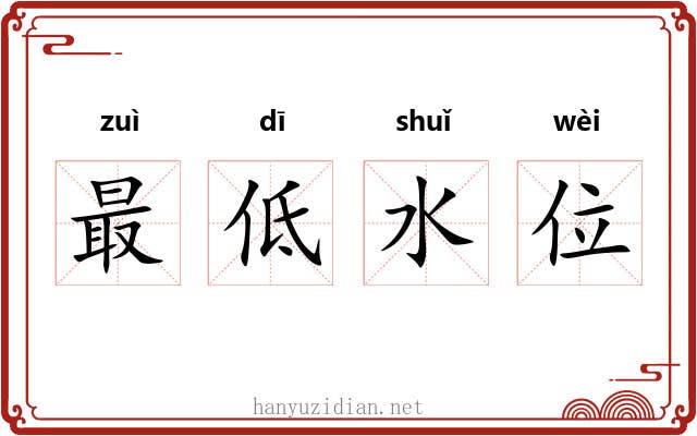 最低水位 最低水位