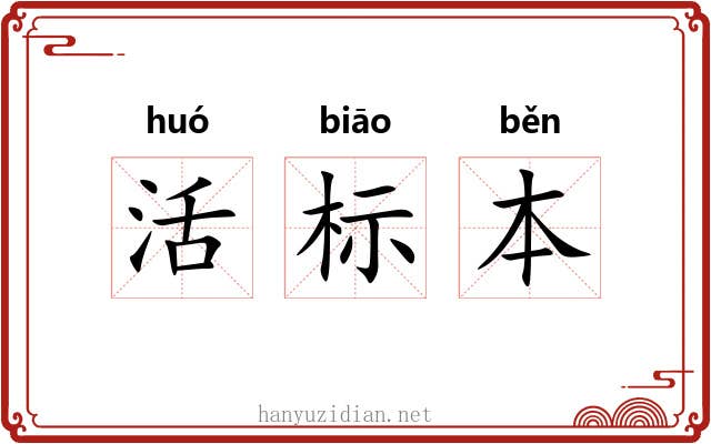 活标本 活标本