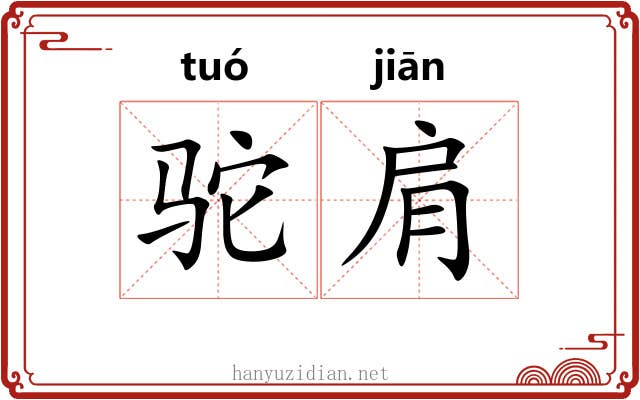 驼肩