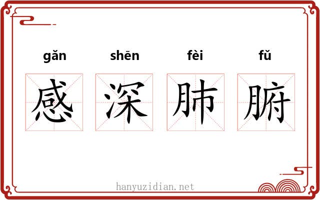 感深肺腑