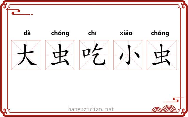 大虫吃小虫 大虫吃小虫