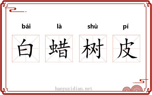 白蜡树皮 白蜡树皮