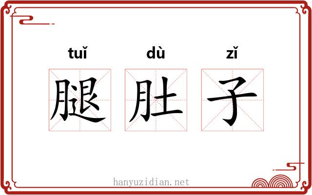 腿肚子