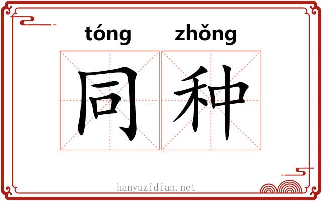 同种 同种