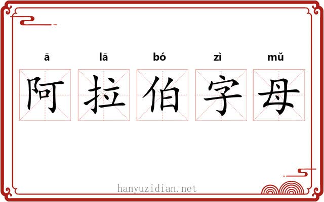 阿拉伯字母 阿拉伯字母
