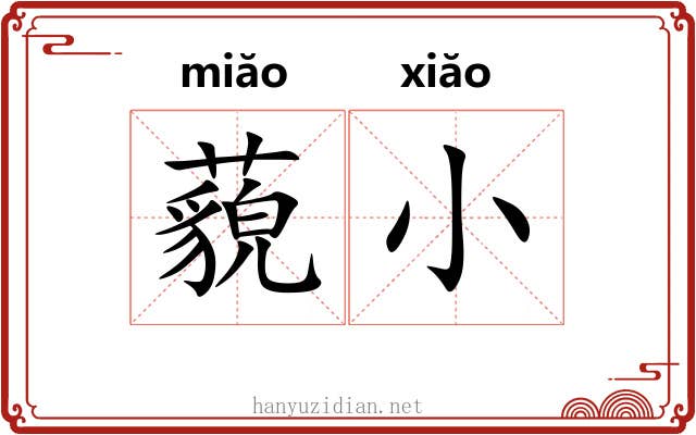 藐小